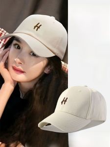 หมวกเบสบอลทรงแข็งสำหรับผู้หญิง ฤดูใบไม้ผลิและฤดูร้อน หมวกเบสบอลทรงกว้าง ทรงปากเป็ด สีน้ำตาลเข้ม ฤดูใบไม้ร่วง