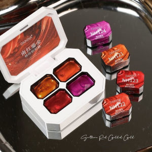 4 Colors Painting Nail Polish Gel Red Pearl Patting Glue Gradient Nail Polish Gel DIY Nail Art Varnish Salon Semi Permanent Gel