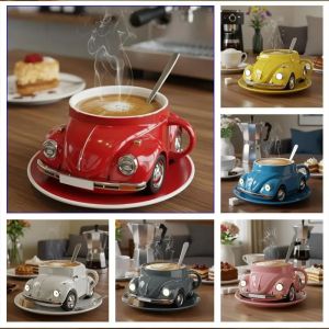 Gifts Funny Beetle Shaped Coffee Mug Unique Beetle-Shaped Coffee Cup Drink Mug for Home Desktop Ornament