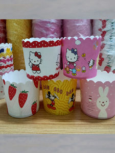 Paper Cup Cake Cake Stand Air Fryer Special Baking Steam Baking Oven Commercial High Temperature Resistant Muffin Cup Mold Baking