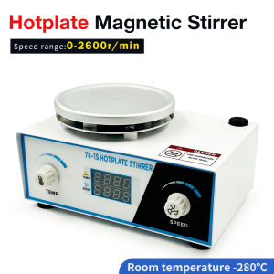 2L Capacity Heated Magnetic Stirrer 220V EU Plug Hot Plate Stir Magnetic Mixer Precision Magnet Heating Stirrer for Laboratory