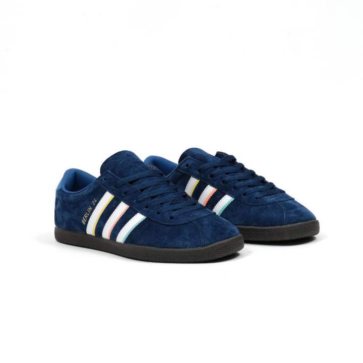 Sepatu Adidas Berlin 24 City Series Blue Cloud White | Lazada 