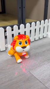 CoolToy Mainan Anak Musik Merangkak Menari Mata Bisa Bergerak Permainan Musik Sensorik Hippo Lion Berlampu Mainan Musik Sensorik Balita