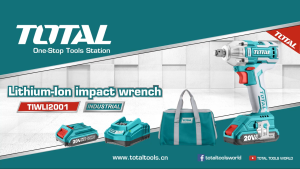 TOTAL – Máy siết buloong dùng pin Lithium 20v. Model: TIWLI2038. Động cơ không chổi than. Mô-men xoắn: 300Nm