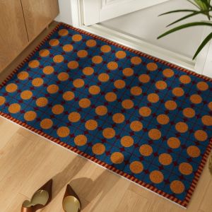 VIKAMA Vintage Checkered Doormat: A Comfortable Soft and Warm Machine-Washable Rug Perfect for Entryways and Home Decor
