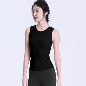 Summer Integrated Chest Pad Plus Size Fitness Vest Slimming Yoga Top