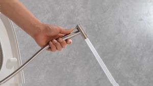 VERMERCH Best Seller 304 Stainless Steel Toilet Bidet Sprayer Stainless Steel Bidet Set Shower Set Toilet Sprayer Washer Toilet Bathroom Bidet Set Original Bidet Set Sprayer High Pressure Toilet Sprayer Washer Toilet Bathroom SUS304 Bidet Set