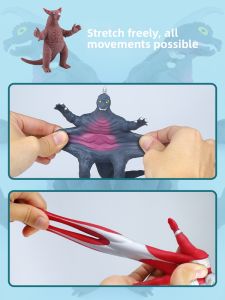 Soft Rubber Ultra-Man Taro Stretchable Figure Stress Relief Toy