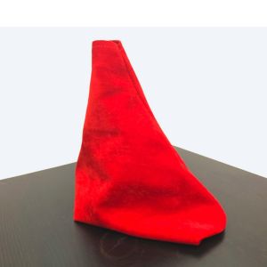 Fix ถุงเกียร์รถเกียร์ JDM สีแดง หนังอัลคันทาร่าแท้จากสเปน ทนทานใส่รถยนต์ทุกรุ่น เปลี่ยนง่าย ของตกแต่งภายในรถ หัวเกียร์ SHIFT BOOT