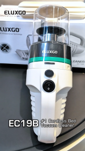 ELUXGO EC19B Pro-Cyclone Cordless Bed Vacuum Cleaner | Mattress Dust Mite Remover | Anti Dust Mite | Up to 4.5kPa Suction Power