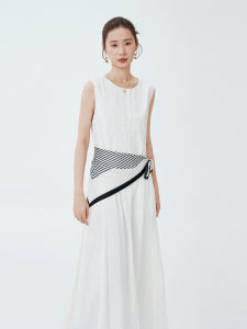 Sleeveless Elegant Slim Fit Minimalist Graceful Womens Maxi Dress