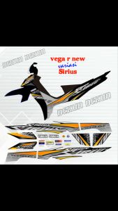 Striping Vega R New Variasi Model Sirius Awet Bahan Vynil Mengkilat Glosy