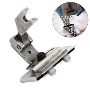 1PCS Adjustable Flat Car Lace Presser Foot S10A New Sewing Machine Flat Strip Presser Foot Guide Belt Strip Tool For Attach Lace/Elastic
