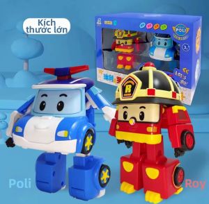 Rongdafeng | Đồ Chơi Xe Cứu Hộ Biến Hình Thành Xe Cảnh Sát