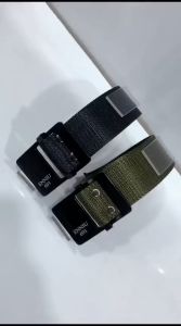 CLOUDSID Ikat Pinggang / Gesper Import Enniu Rhodey / Gesper Pria dan Wanita Casual dan Traveler- Ikat Pinggang Pria - sabuk kain model kepala geser / gesper pria kanvas