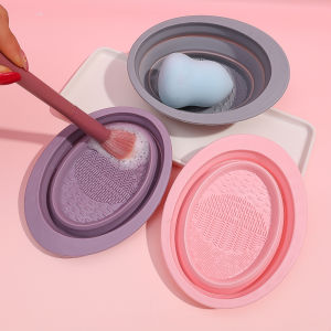 Silicone Cleaner  Makeup Washing Brush Gel Cleaning Mat Foundation Makeup Brush Cleaner Pad Scrubber Board