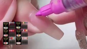 6 Color DIY Nail Art Pens High Pigment DIY Manicure Design Safe Gentle Waterproof Nail Polish Easy Smooth Drawing For Beginners