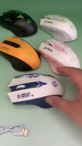 NexusClick Rechargeable Silent Wireless Mouse Bluetooth 5.4 & 2.4G6 Keys Ergonomic Hand Rest Gaming Office Mice for PC Notebook