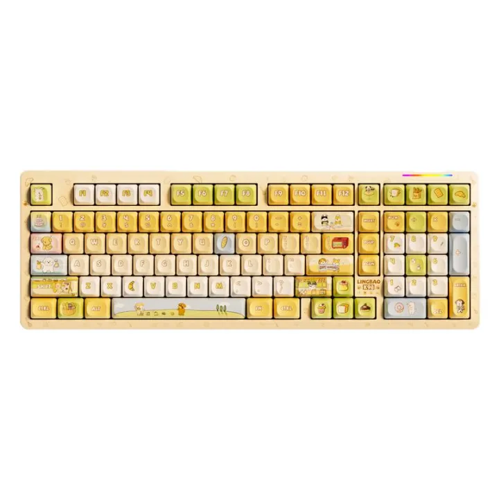 Lingbao | Customized with Puppy IP Mechanical Keyboard Wireless Bluetooth RGB Game & Office