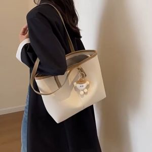 Tas Tote Bag Wanita Polos Kasual Kuliah Kantoran Import Premium Fashion Korean Style WS - CN 16
