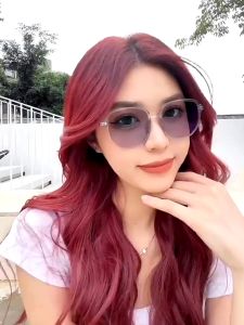 TRENDY Kacamata Photocromic Terbaru Bingkai Square Bahan Titanium Anti Radiasi Wanita Pria