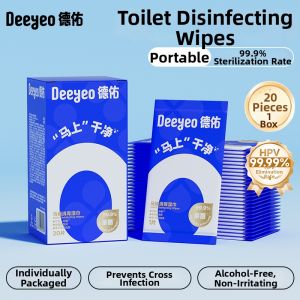 DEYOU | 99.9 Antibacterial Toilet Wet Wipes 80 Pieces