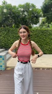 🌈 MesubShop 🌈 เสื้อกล้าม ชายโค้ง คอกลมแขนกุด งานตามหาไม่ไหวจะปัง รุ่น มิลลิ