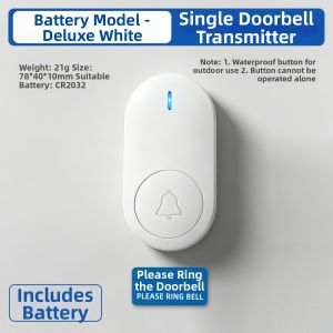 Wireless Door Bell Large Volume Elder Caller No-Plugging Required