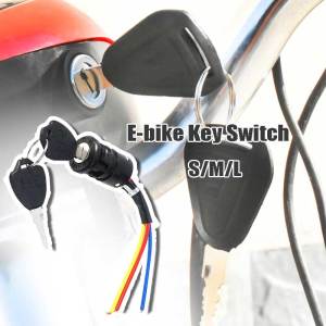 Universal Ignition Switch Key Power Lock For Ebike / Electric Bicycle / Scooter 3 Wires