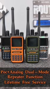 OKARADIO U88 4G LTE POC Walkie Talkie with SIM Card Dual Mode POC & UHF Analog Two-Way Radio Nationwide 5000KM Unlimited Range Push-to-Talk for Family and Work Teams