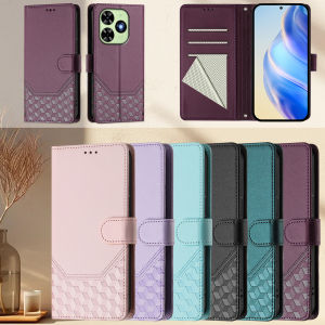 Hộp Đựng Ví Điện Thoại Bằng Da 3D Có Nắp Lật Từ Tính Cho Dòng Infinix Hot/Tecno Spark - Hộp Đựng Thẻ Chống Sốc Chống Trầy Xước Có Giá Đỡ Và Chân Đế