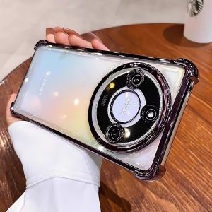 Honor X50 New Phone Case Anti-Fall Transparent High-End Sensation Full Cover Curved Screen Special Silicone Mens Womens Soft Shell