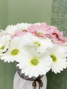 1Pcs Artificial PU Flower Gerbera Daisy Flowers Home Wedding Decoration Fake Bouquet Gerbera Flowers