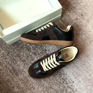 Womens Flat Bottom Genuine Leather De Xin Shoes Spring Autumn Versatile Casual Sports Sneakers Couple Matching Cross Buckle