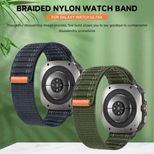 Nylon Loop Strap for Samsung Galaxy Watch 7 Ultra 47mm Band Sport Bracelet Nylon Watchband for Samsung Galaxy Ultra Accessories