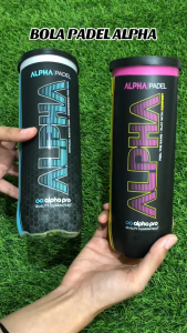 ALPHA COMFORT PLUS Bola Padel Black Yellow Tenis Padle Ball Reguler Player Comfort + isi 3pcs
