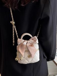 This Years Popular Diamond Pattern Chain Bag Womens 2024 New Arrival Summer Leisure Mini Bucket Bag Fancy Messenger Bag