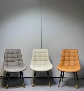 Ghế Ăn Bọc Da Pu T90 LOFT Trám Chân Sắt Sơn Tĩnh Điện. Nhập Khẩu Cao Cấp Hiện Đại Phù Hợp Căn Hộ Chung Cư Gia Đình