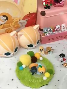 Funism | Mofusand Fortune Neko Series Lucky Cat Mini Figure Blind Box Funism PVC Cute Collectible Desktop Ornament Birthday Gift