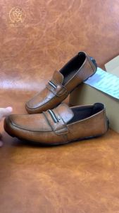Sepatu Pantofel Kulit Pria Formal Kerja Kasual Kuliah Pantopel Moccasin Keren Selop Import Kekinian