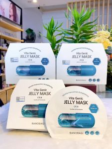 Mặt Nạ Phục Hồi Banobagi Vita Genic Jelly Mask Cica Premium 30g (Hộp 10 miếng)