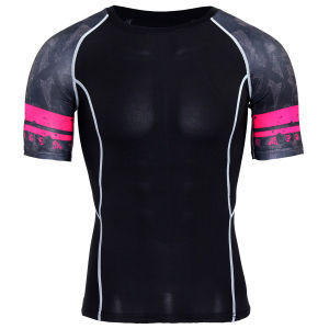 Mens Summer Fitness Basketball Short Sleeve Compression T-Shirt Quick Dry Breathable Running Base Layer Training Sportswear