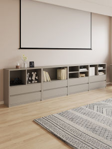 PAMEDI | Freely Combinable White Storage Cabinet for Living Room