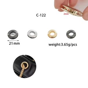 ตาไก่อัลลอย อุปกรณ์เสริม กระเป๋าเดินทางฮาร์ดแวร์  Alloy eyelet (B-3-GC-122)