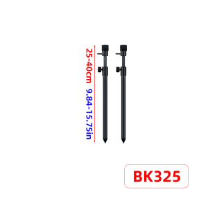 Hirisi 2Pcs Aluminium Carp Fishing Bank Sticks Set 4 Sizes Adjustable Rod Pod with Tapered Point for Bite Alarms and Buzz Bars