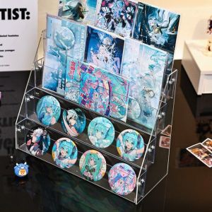 ชั้นวางของใสโปร่งใสแบบมีระดับสำหรับการจัดเก็บของตกแต่งบ้านสไตล์โมเดิร์นและเรียบง่าย ชั้นวางของขนาดเล็กสำหรับการจัดระเบียบในครัว