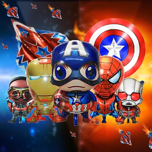 74pcs Avenger Superheros Theme Happy Birthday Decoration Set Foil Balloons Children s Birthday Party