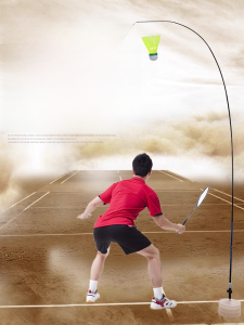 Badminton Trainer Single Singles Handy Gadget Practice Fitness Sparring Hanging Trainer Spinning Ball Force Simulator