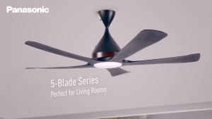 Panasonic 60" Wifan F-M15GC/FM15EC Wifi 5-blade with/without LED Ceiling Fan | FM15GCVBKSH / FM15ECVBKSH
