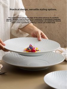 YOGEHOME | Large Creative Round Dinner Plate